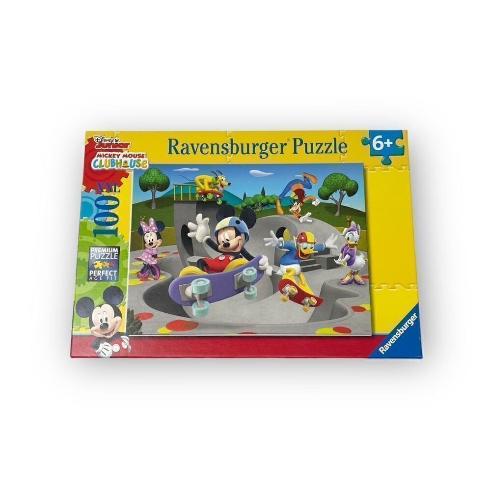 Ravensburger 100XXL Jigsaw Puzzle At the Skate Park Mickey Mouse Used Complete
